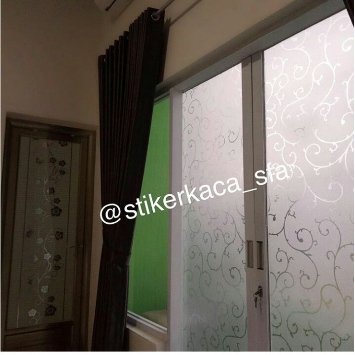 STICKER KACA SANDBLAST MOTIF BATIK