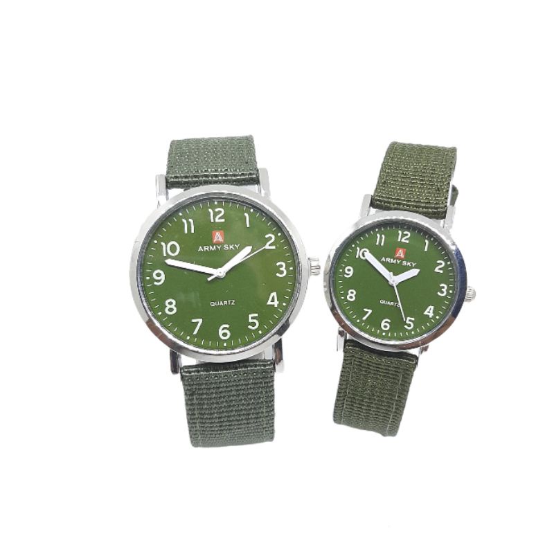 Jam Tangan Kanvas Army Sky E43