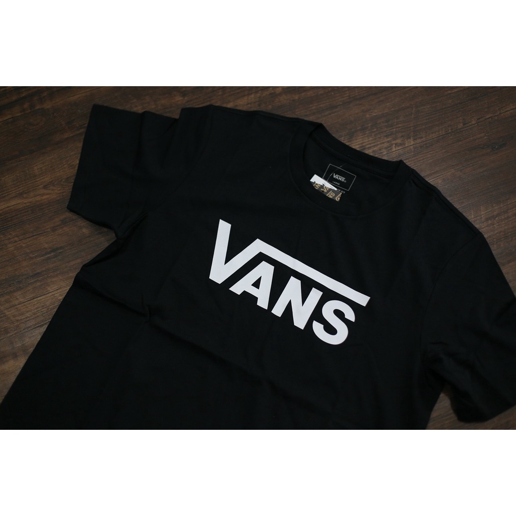 Kaos Vans Original Black Logo