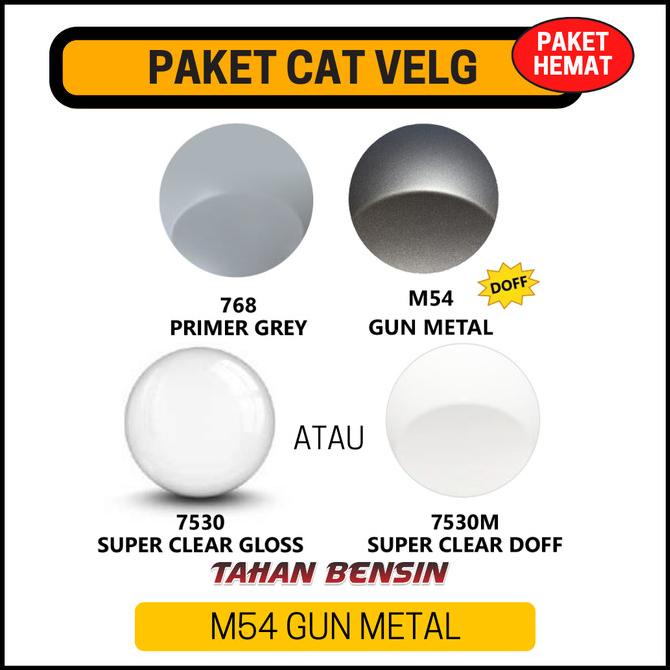 Cat Semprot Sapporo - Paket Cat Velg - M54 Gun Metal (Hemat)