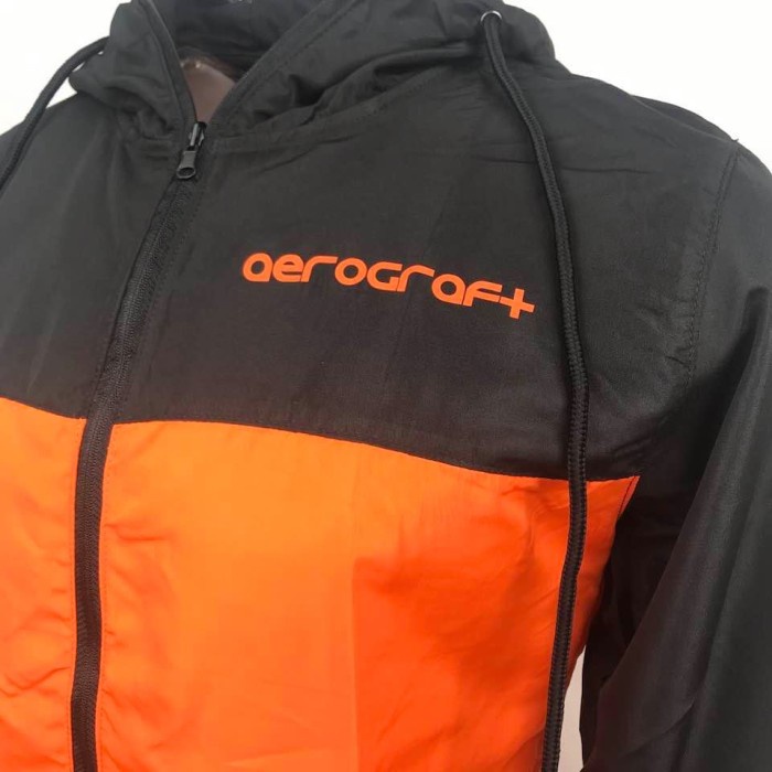 Jacket Singletrek Aerograft bahan Microfiber JSA Orange