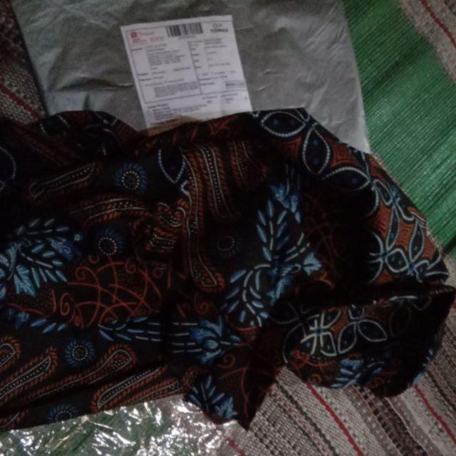 Bswart Batik Hrb026 Kenongo Hem Pendek Padi Pekalongan M L Xl Xxl Batik Pria Murah Modern Grosir