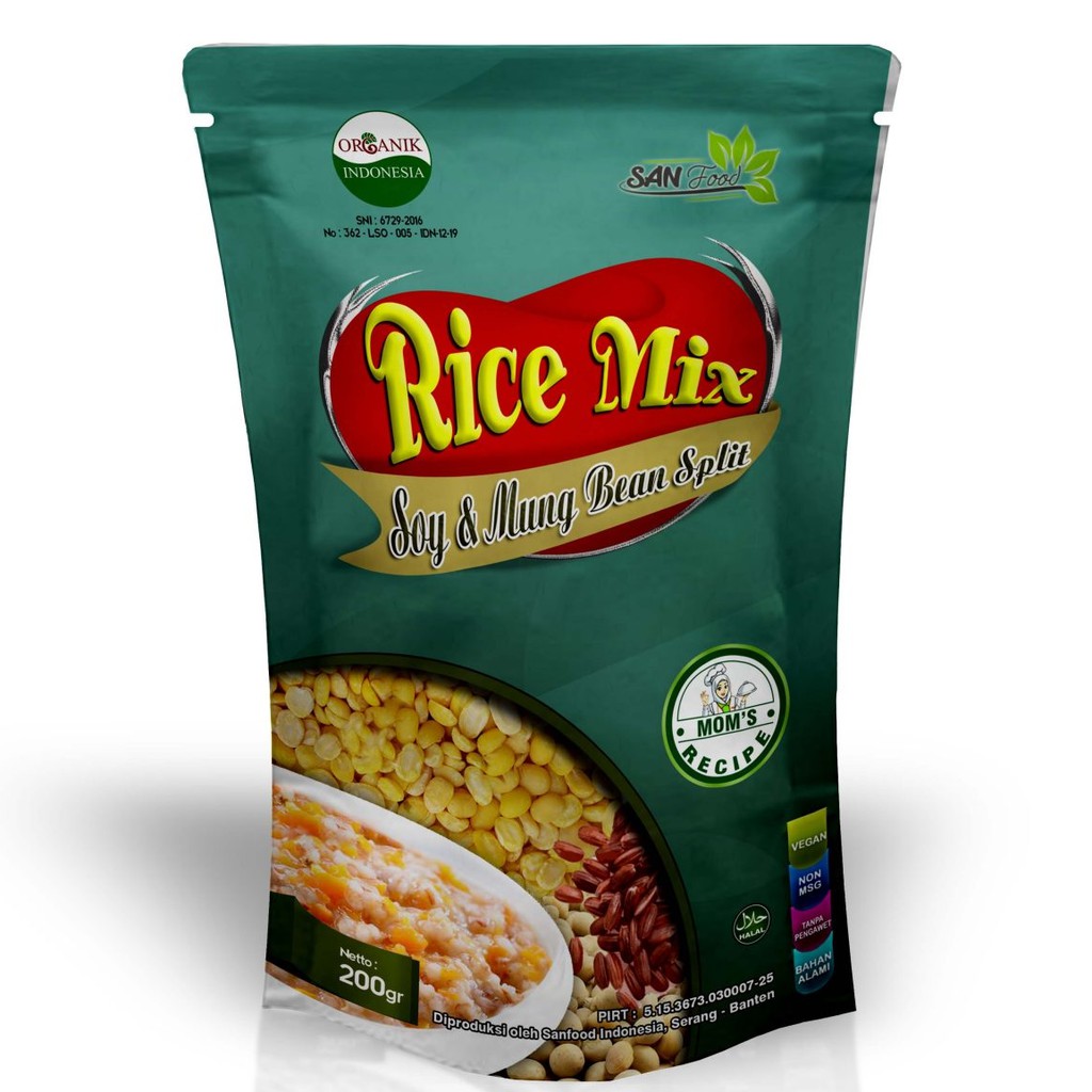 San Food Organic Rice Mix 200g Halal