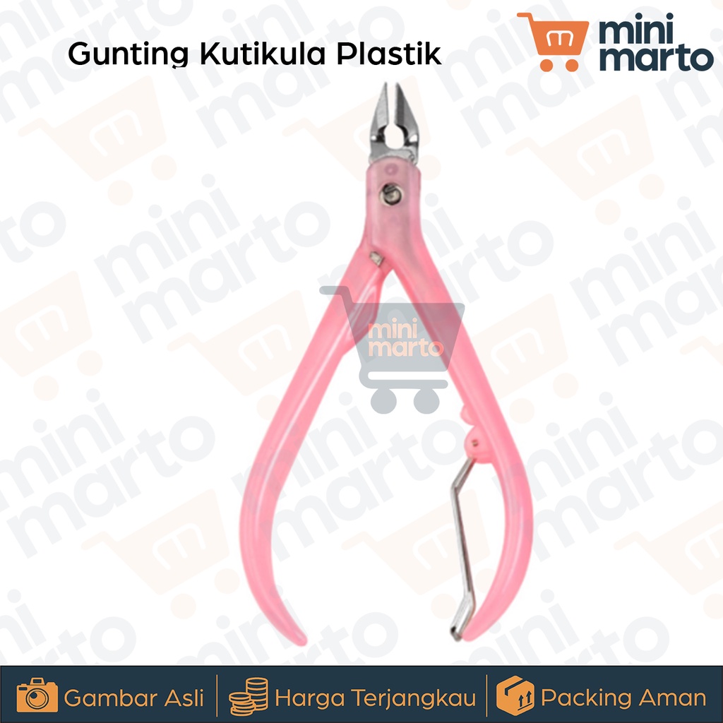 Gunting Kuku Kutikula Bahan Stainless Steel Gagang Plastik - Minimarto