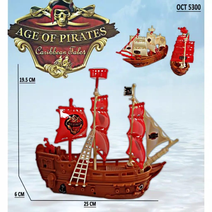 Mainan perahu layar OCT 5300 - mainan kapal layar plastik