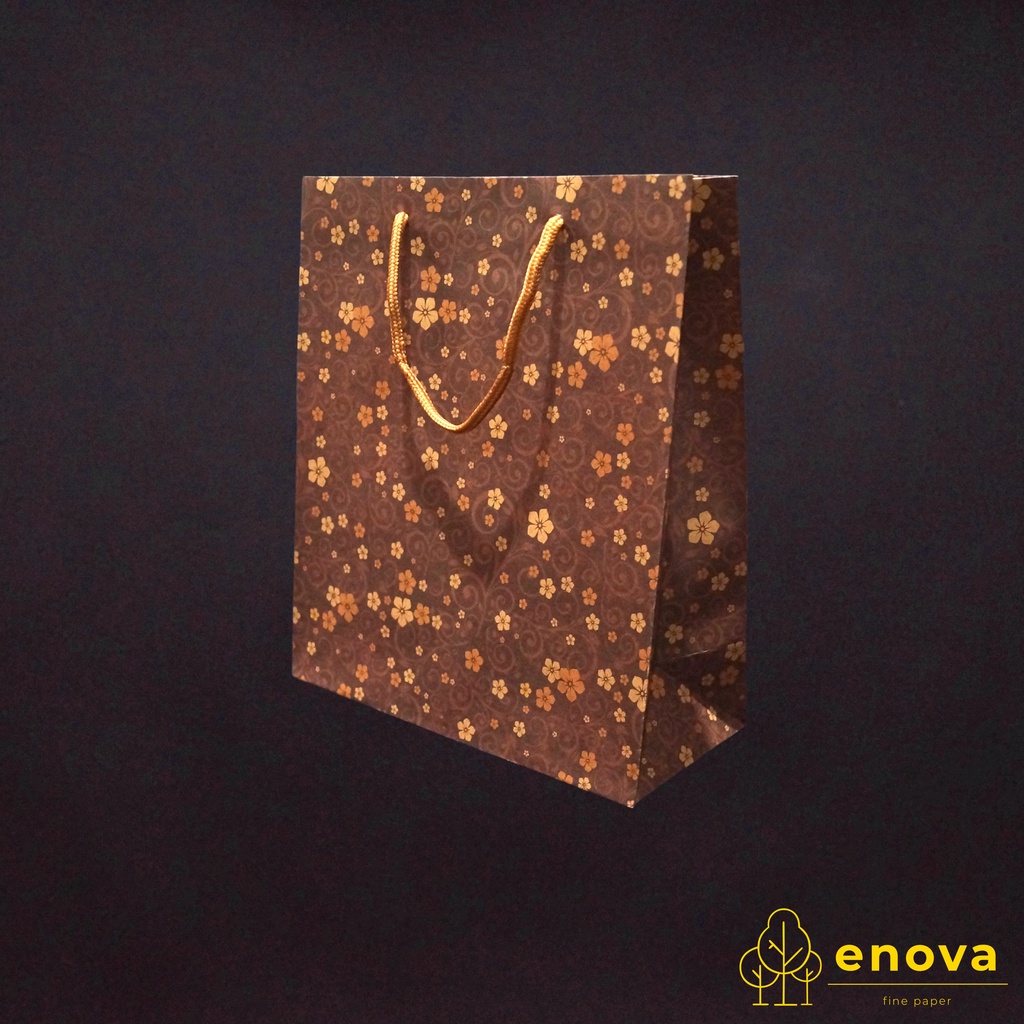 

Craft Paper Shopping Bag / Gift Bag Hampers Batik Vertical 30x26cm