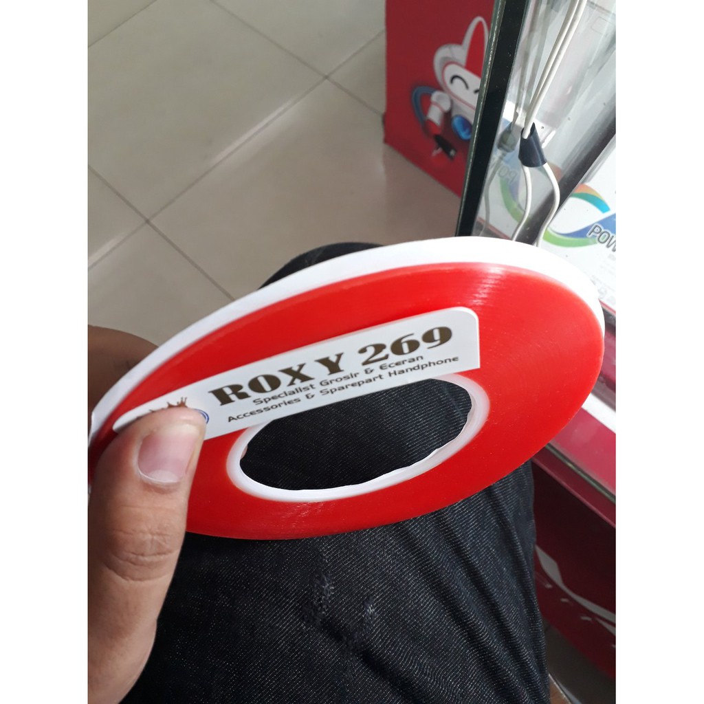 

promo Doble Double Dobel Tape Merah Gulungan Tebal 0.2-mm Solasi Bolak Balik Perekat LCD Touchsreen