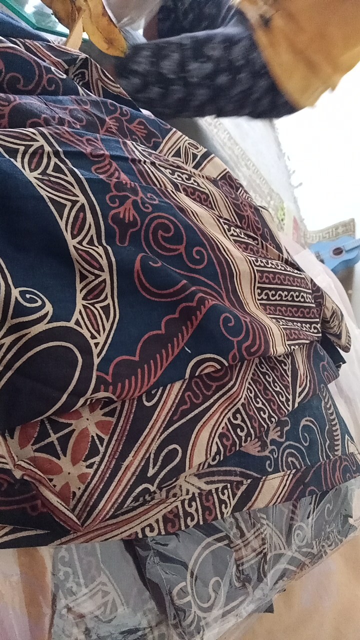 Maura Couple - Sania Ruffle Batik Couple Ori Ndoro Jowi Dnt Garansi Termurah Set Couple Shakila Navy