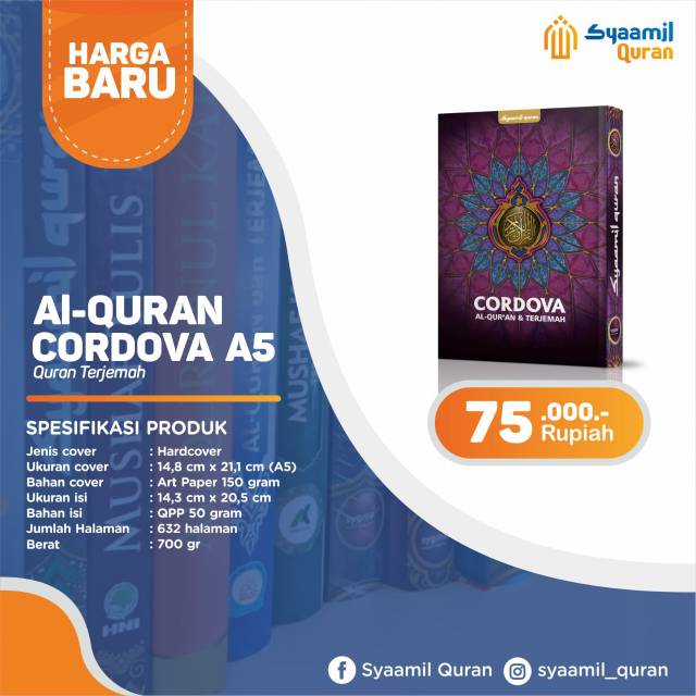 Alquran terjemah / Alquran cordova A5
