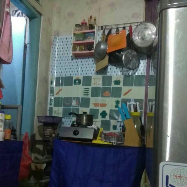  Stiker  wallpaper anti minyak dinding dapur  masak wall 