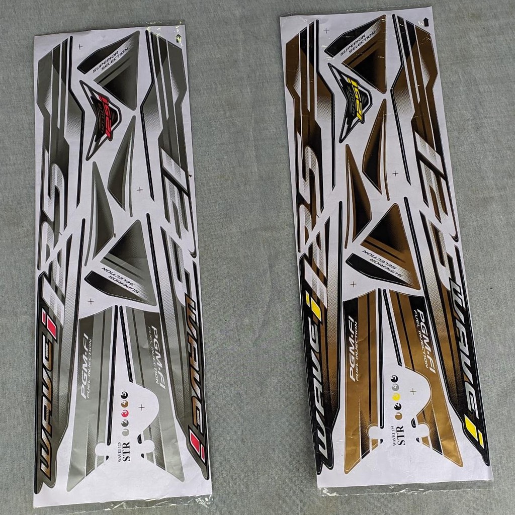 STIKER STRIPING VARIASI SUPRA X WAVE 125
