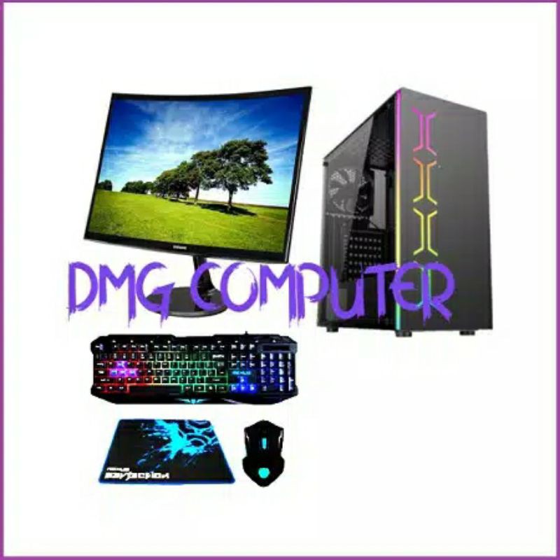 Pc Gaming Ryzen 5 3400G CURVED 24 INCI RAM 16GB