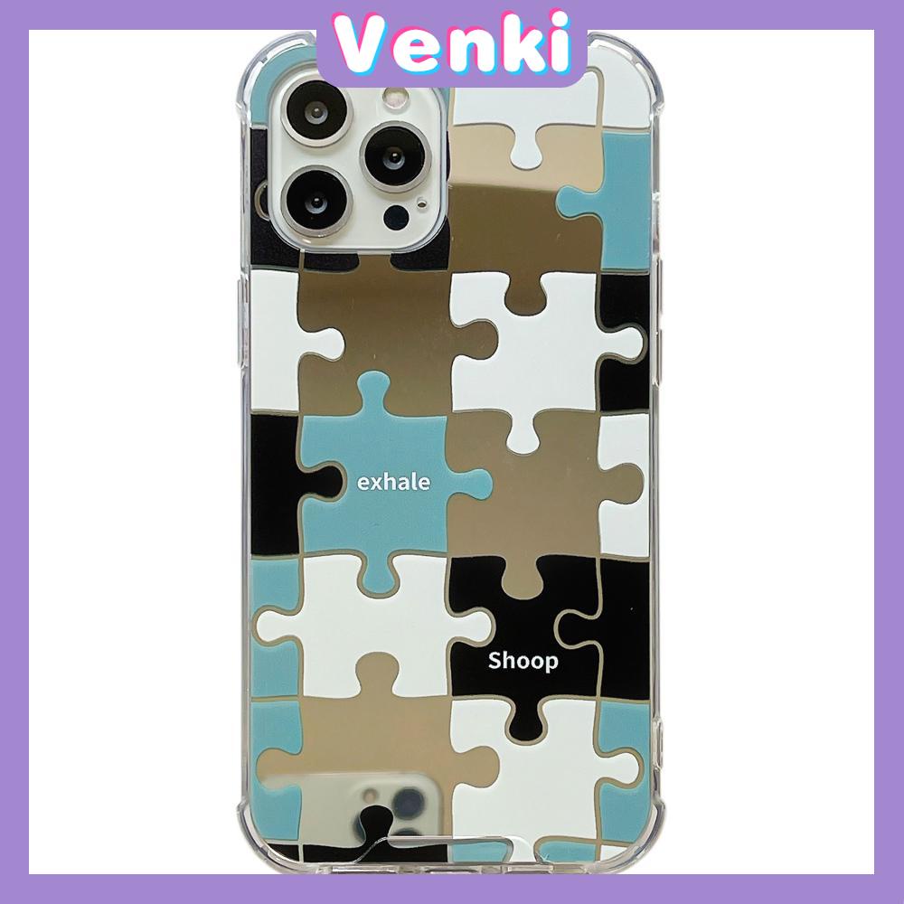 iPhone Case Acrylic HD Mirror Airbag Shockproof Protection Camera Cute Puzzle Compatible For iPhone 11 iPhone 13 Pro Max iPhone 12 Pro Max iPhone 7 Plus iPhone xr xs max