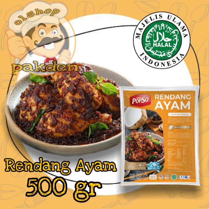 

RENDANG AYAM BY POPSO / LAUK PAUK / OLSHOP_PAKDEN