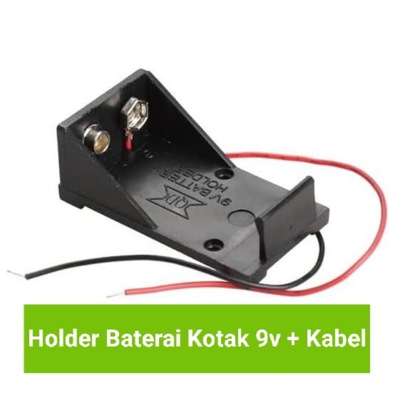 Holder Baterai 9v baterai kotak 9v PP3