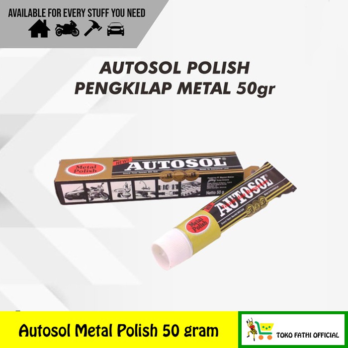 Jual Autosol Metal Polish 50 gram ( pembersih dan pengkilap logam dan