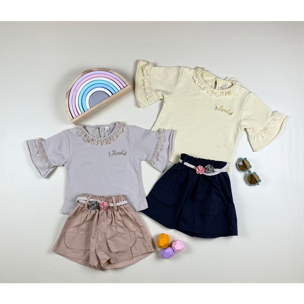 Setelan anak perempuan import ala korea/ Setelan anak perempuan/ Setelan baju anak cewek/ Setelan ba