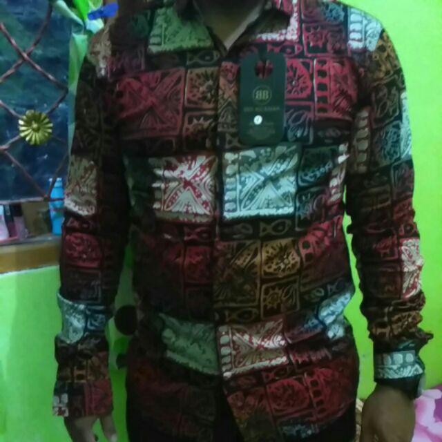 Ready Stock ! Batik Premium ! Credomenstore Kemeja Batik Lengan Panjang Pria