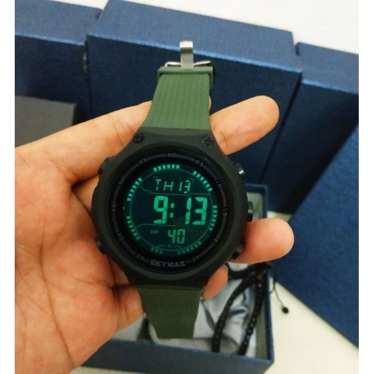 JAM TANGAN COUPLE ORIGINAL SKYMAX / JAM TANGAN PASANGAN PRIA WANITA WATER RESIST FREE GELANG DAN BOX