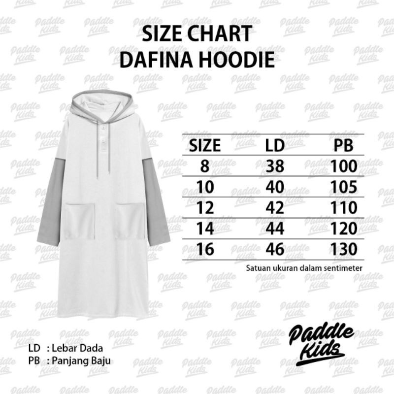 READY Baju Setelan Hoodie Anak Perempuan sz 8-16 th Dafina Hoddies PaddleKids Dress Hoddie Gamis Hoodie Paddle kids gamis paddlekids