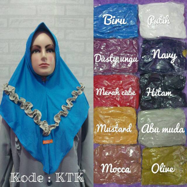 Hijab jersey / Hijab jersey super / Kode KTK