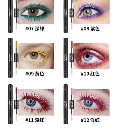 Sale↕ DNM Colorful Mascara Silk 4D Double Head Mascara Combination Graft Growth Extension Waterproof