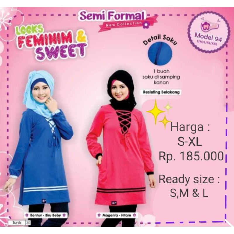 Baju Busana Muslim Wanita Atasan Tunik Merk Mutif Berbagai Macam Model