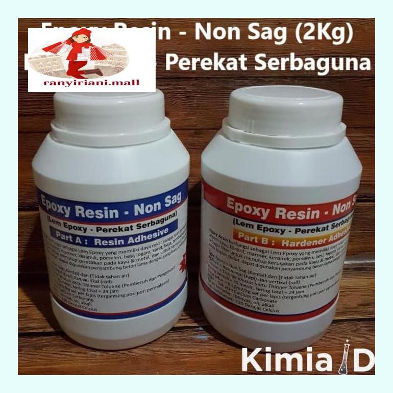 

510Fsjbran Epoxy Resin Non Sag - 2 Kg - Lem Epoxy Resin - Lem Material Rany5Ckhd