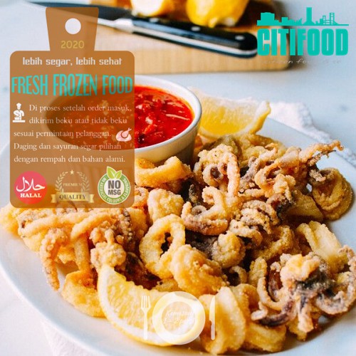 

Calamari w/Head | Cincin Cumi Tepung Plus Kepala | Frozen