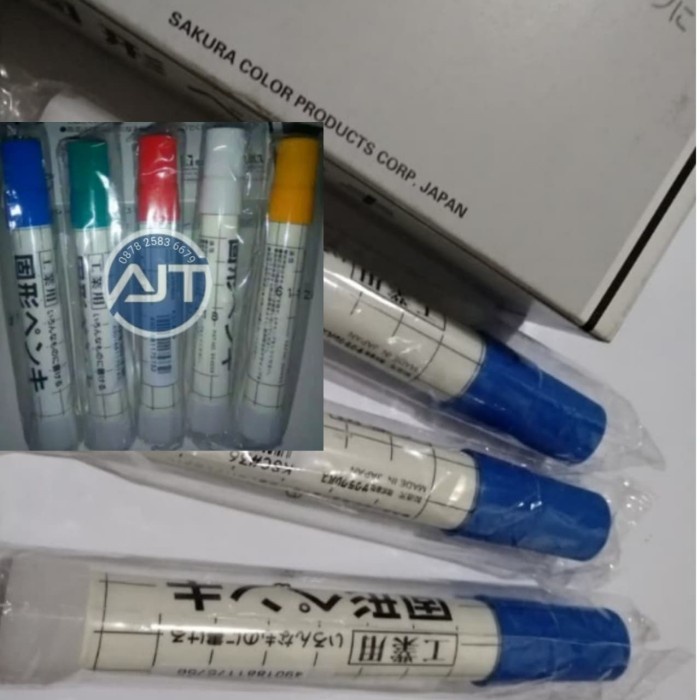 

Promo (Ajt)Spidol Permanen Penanda Besi Baja Warna Biru Sakura Japan Bergaransi