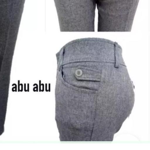 Celana Kerja Wanita Size S - 5L Pinggang Full Karet & Resleting De Demost