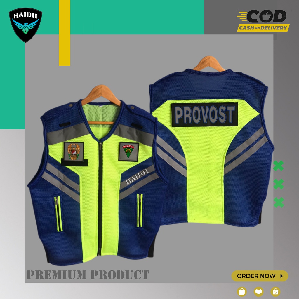 Rompi Provost TNI / Rompi TNI AD / Rompi Doublemest Hijau Biru