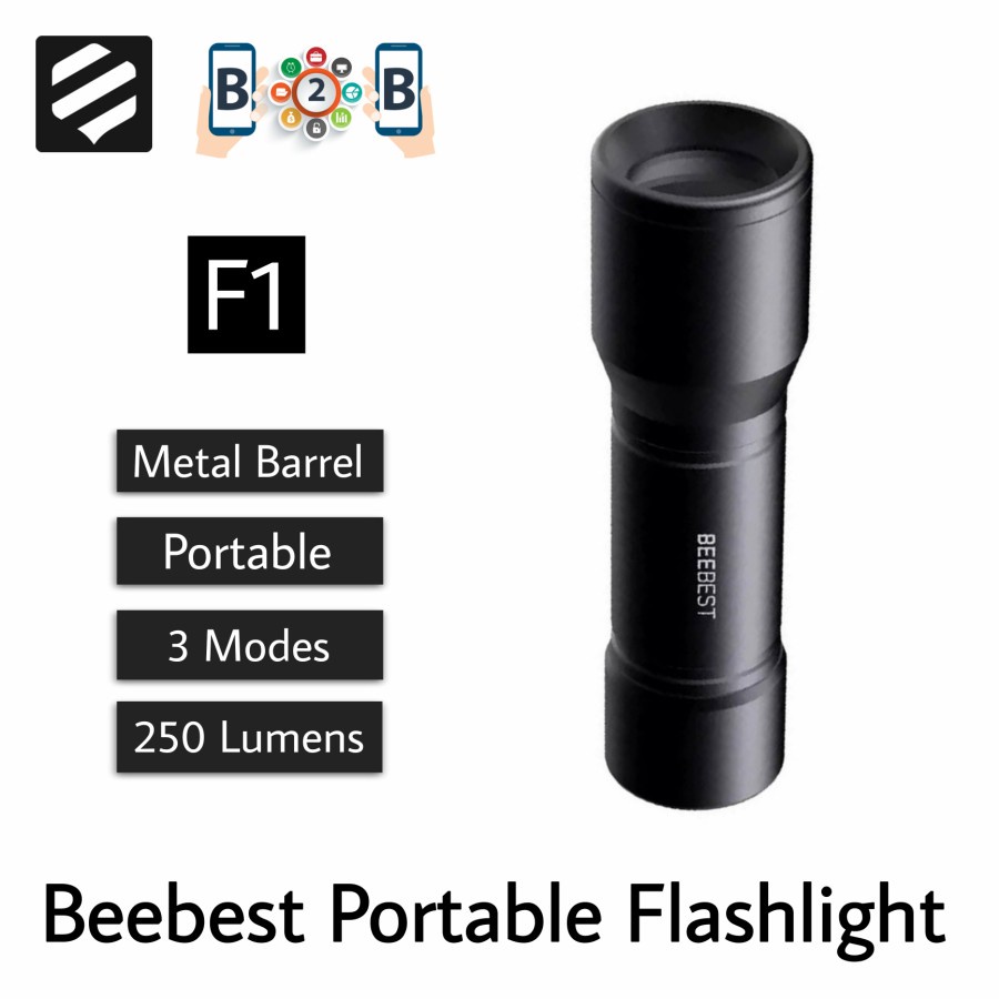 Beebest Portable Flashlight 250 Lumens Senter Portable