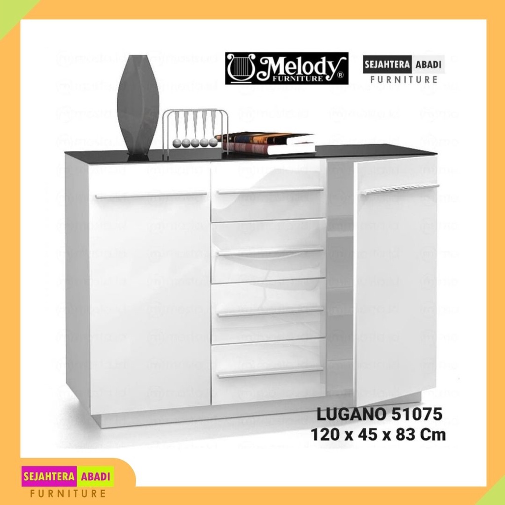 Meja Kabinet / sideboard / rak Type Lugano 51075 Merk Melody