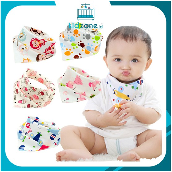 Bib / Slabber / Celemek Makan Bayi / Tatakan Air Liur / Apron Baby (random motif)