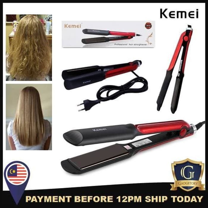 Catokan Rambut Kemei KM-531 Catok Professional Hair Straightener 531