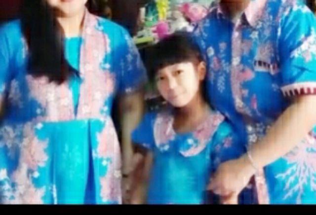 Camisola Batik Couple Solo Keluarga Seragam Anak Terbaru Kebaya Kekinian Jumbo Kd Madura Biru