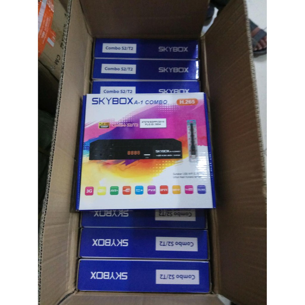 JUAL MURAH Receiver parabola skybox V8 Combo DVB 2S Plus Set Top Box DVB T2 TERBARU