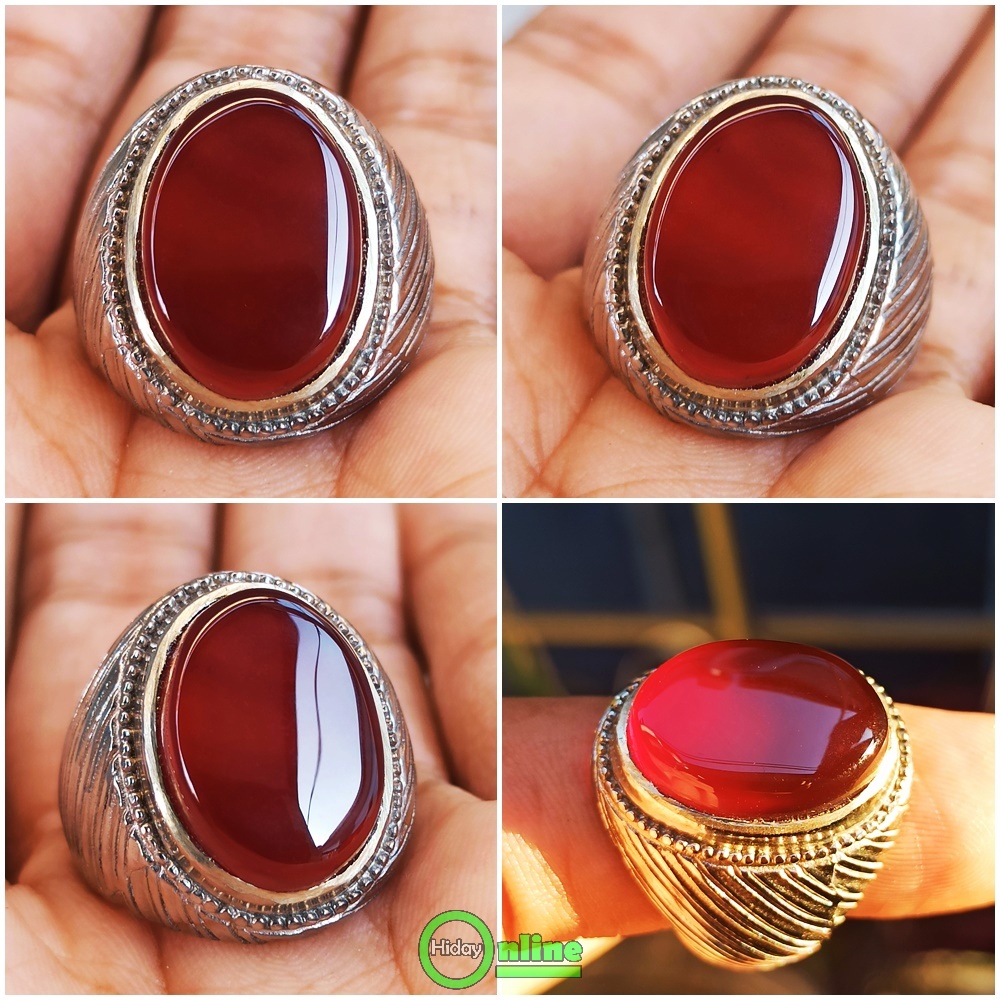 CINCIN BATU AKIK YAMAN HABASYI YAMAN AHMAR ASLI NATURAL