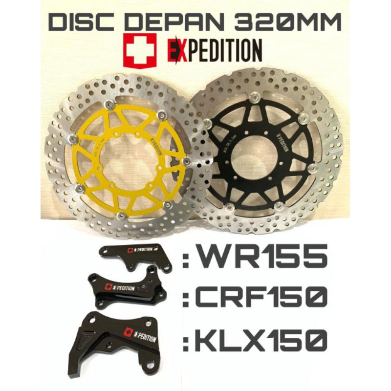 Piringan Cakram Depan Lebar Besar 320mm WR 155 KLX CRF 150 Expedition