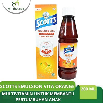 

Scotts Emulsion Vita Orange Isi 200 Ml
