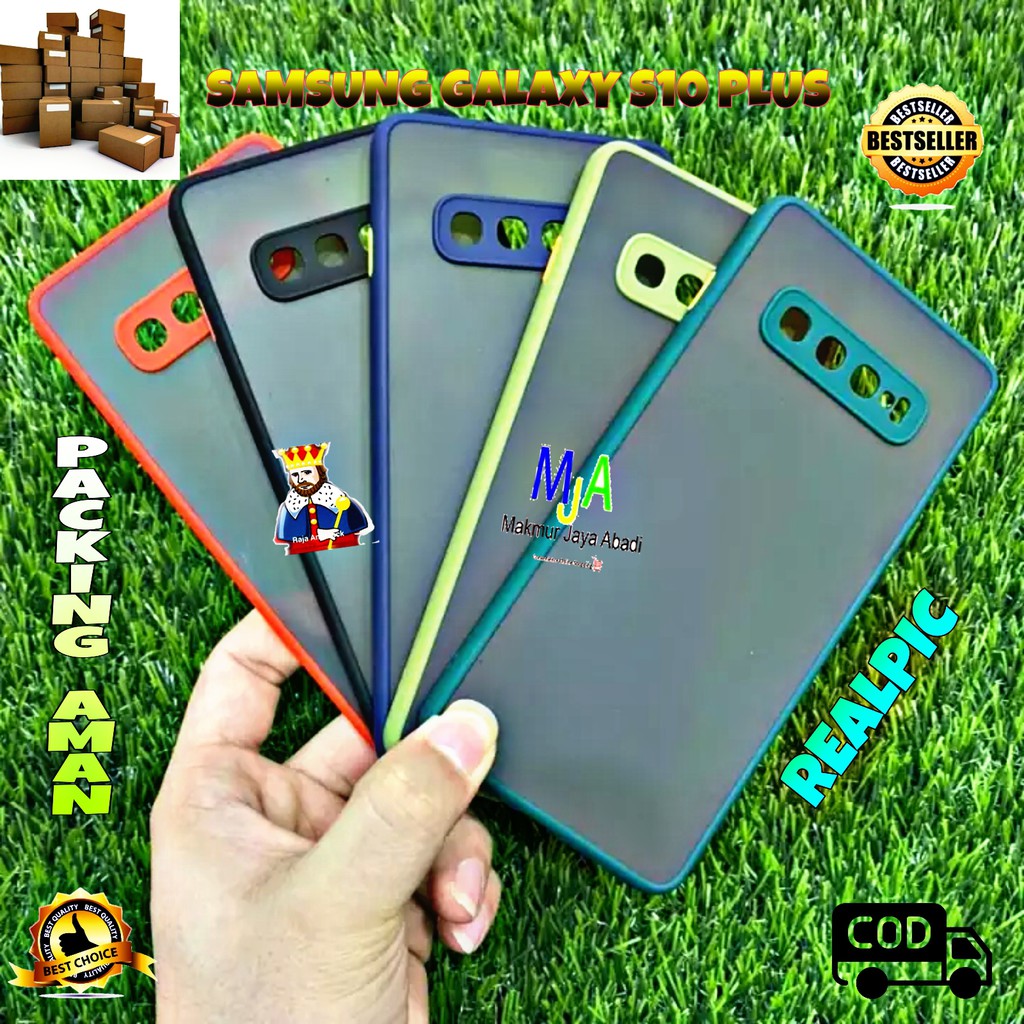 SOFTCASE SAMSUNG GALAXY S10 PLUS - CASE MATTE FULL COLOUR MY CHOICE BUMPER CASE PELINDUNG KAMERA