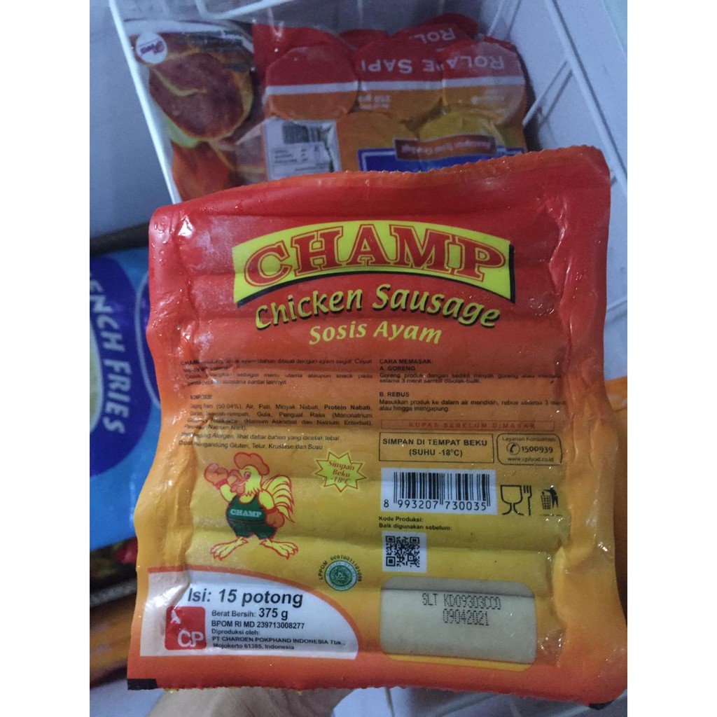 

CHAMP SOSIS AYAM isi15 375G FROZEN FOOD