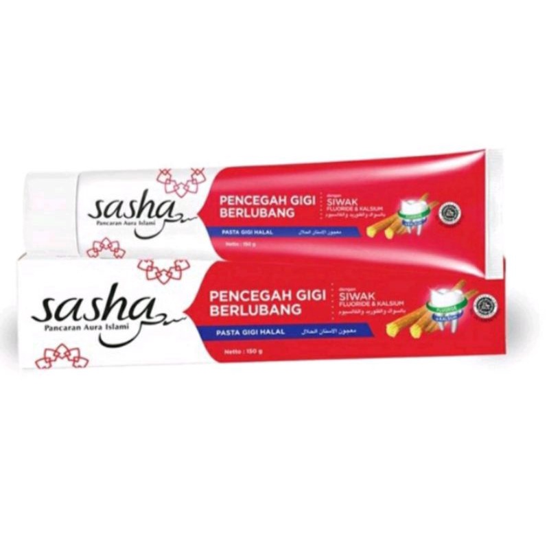 Sasha Pencegah Gigi Berlubang 65 grm Pasta Gigi