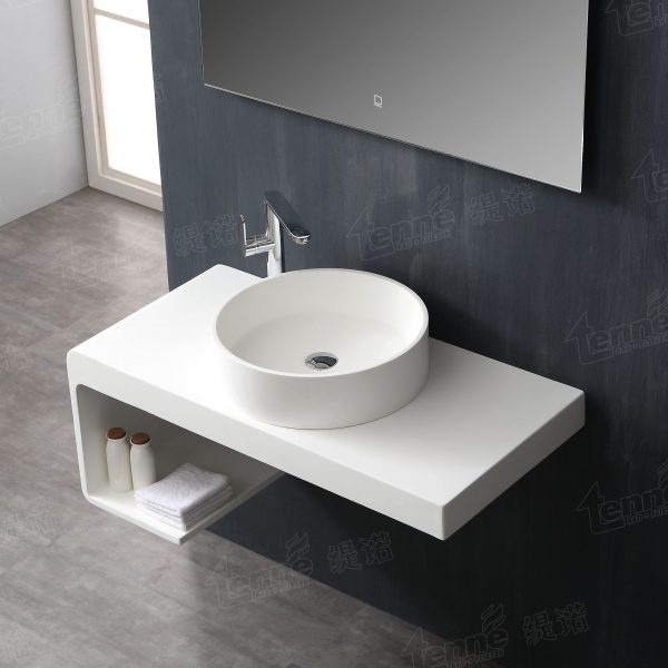 Wastafel kabinet set CLASSICA ITALIANO waterproof wastafel cuci tangan keramik modern minimalis