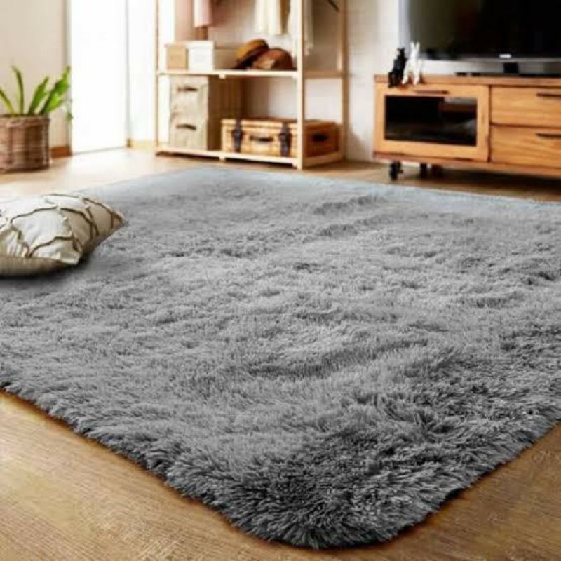Karpet Bulu Rasfur PREMIUM, karpet lantai  bulu lebih tebal & panjang Size 100 X 160