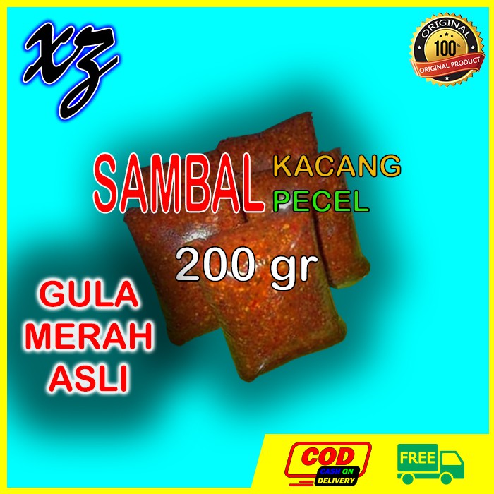 

Bumbu Kacang Sambal Kacang Pecel Siomay Gado-Gado Lotek Pedas Manis 200gr