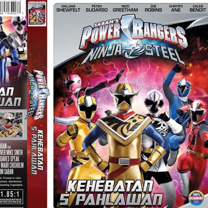 TERLARIS Kaset Dvd Film Power Ranger Ninja Stell Movie - Film Hiburan Anak