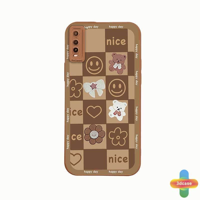 Angel Eyes Soft Case Motif Fashion Chocolate Heart Bear Untuk VIVO Y15S Y15A Y10 Y76S Y76 Y91 Y12S Y12 Y20 Y91C Y21 2021 Y30 Y21S Y20S Y12i  Y30i Y93 Y95 Y15 Y17 Y53 Y50 Y53S Y51 2020 Y51A Y33S Y1S Y11 Y31 Y20i Y91i Y90 Y51S Y12A