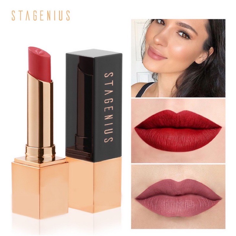 Stagenius-SG01 Lipstick Matte Permanen Tahan Lama Dengan 12 Warna